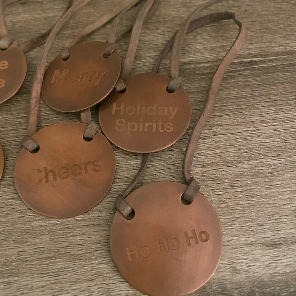 Creative Coop Christmas Drink Bottle Tags